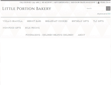 Tablet Screenshot of littleportionbakery.org